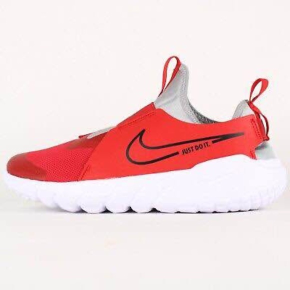 BRAND NEW boy girl youth nike Nike flex runner red slip on shoes size 2Y - Picture 3 of 8